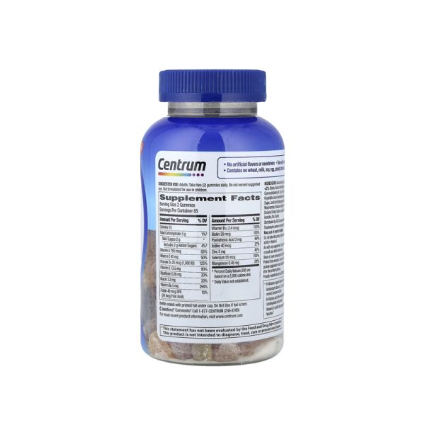 Centrum Men MultiGummies Assorted Natural Fruit – 170 Gummies