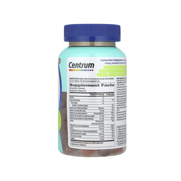 Centrum Men MultiGummies Tropical Fruit – 100 Gummies