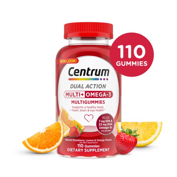 Centrum Multi + Omega-3 MultiGummies – 110 Gummies