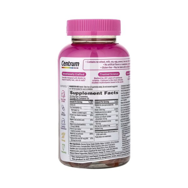 Centrum Dual Action Multi + Beauty MultiGummies – 100 Gummies