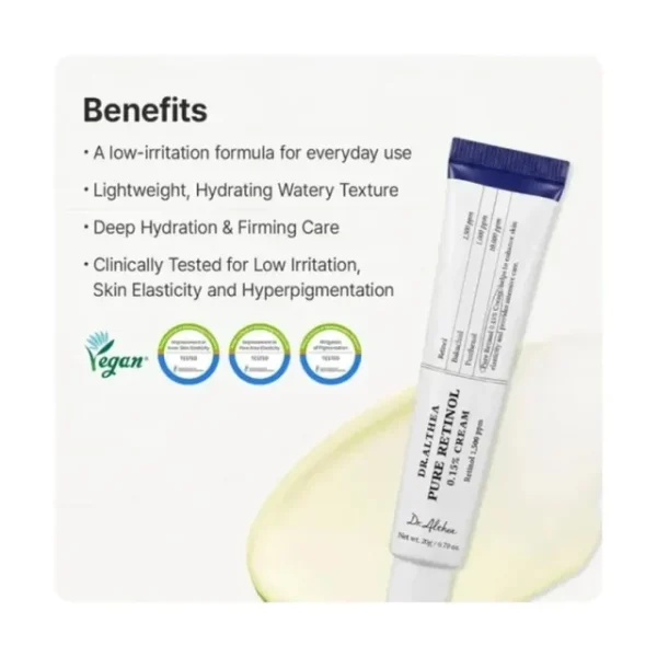 Dr. Althea Pure Retinol 0.15% Cream – 20g